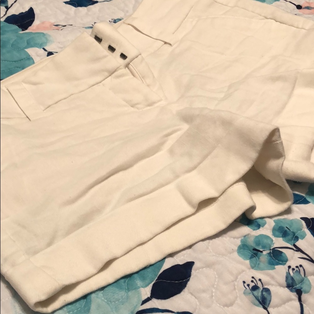 White lien shorts
